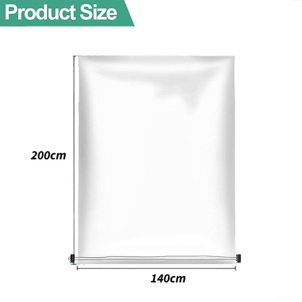 Bâche transparente en polyéthylène pour protection contre le gel, protection pour plantes de jardin d'hiver, compatible avec pots de fleurs, serre, 60 x 80 cm à 140 x 200 cm (140 x 200 cm)