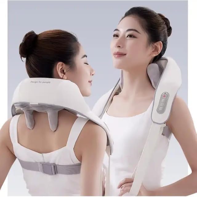 Image of MODINITY Neck and Shoulder Massager with Heat, Neck Massager, Shiatsu Neck and Back Massager with Heat Electric Shoulder Massagers, Deep 6D Kneading Massager Machine