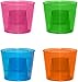 Party Essentials Hard Plastic 4-Ounce Bomber Cups, Assorted Neon, 12-Count