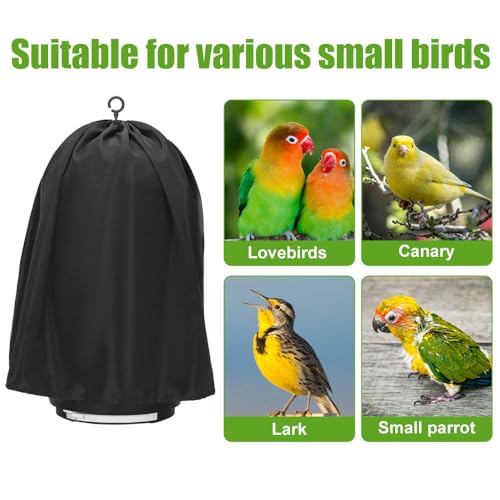 DONGKER Abdeckung für Runde Vogelkäfig, Kuppeldach Sittich Käfig Schutzhülle, Multifunktionale Lichtdichte Regenfest Sonnenschutz Gute Nacht Vogel- Und Papageienkäfig Schutzabdeckung