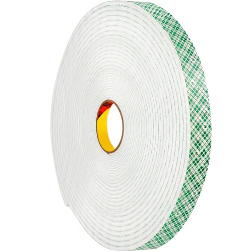 Image of CANOPUS Double Sided Foam Tape for Craft and Card Making Projects, Heavy Duty Adhesive Mounting Tape 4016 (0.5in x 36yd)