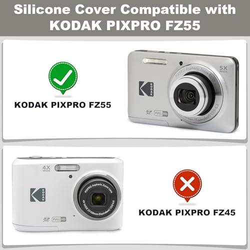 Funda de silicona para cámara Kodak PIXPRO FZ55 blanca miniatura 4