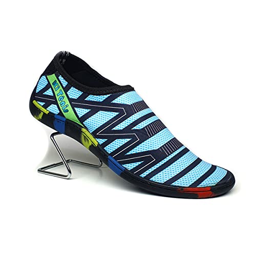 Tênis Sapatilha Hibrida Aquática Neoprene Ciclismo Praia Pesca (38, Celeste)