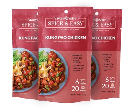 Savory Spice Kung Pao Chicken Spice & Easy (3-Pack, 9.6