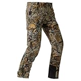 BASSDASH Walker-Lw Men’s Waterproof Breathable Hunting Pants with Silent Outer Fabric for Fishing Turkey Upland