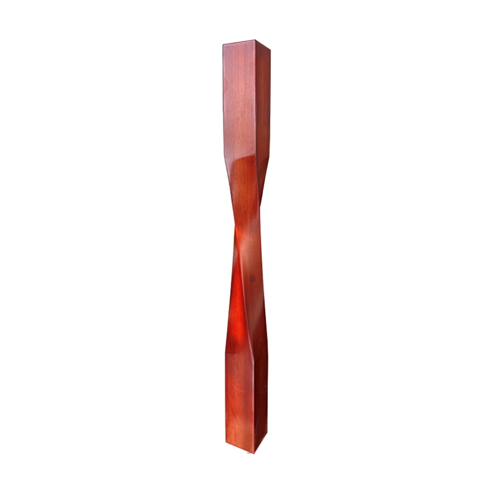 Attic Balusters for Interior Staircase, Solid Wooden Twist Stair Spindles