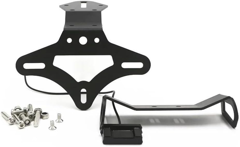 for K&awasaki ZX10R ZX 10R 2016-2019 2020 Motorcycle License Plate Holder Frame with Light Accessories Motorcycle