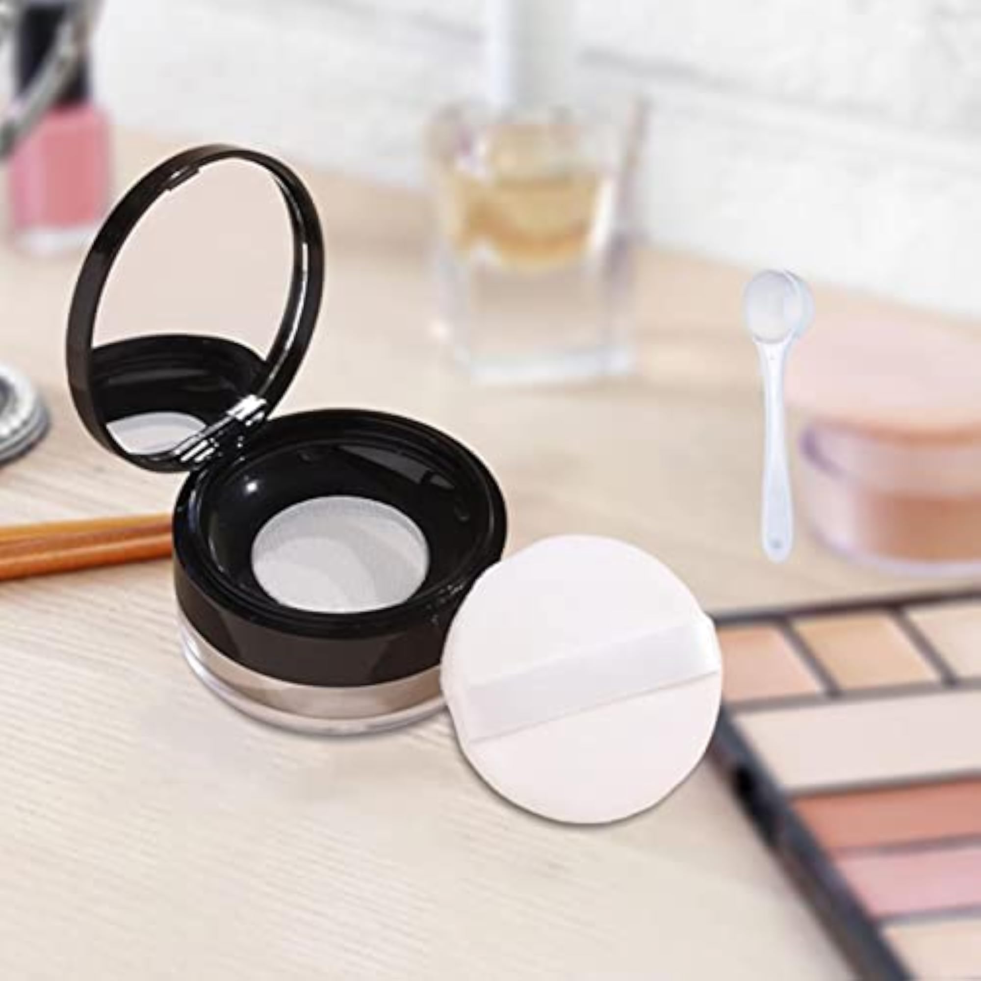 Empty Portable DIY Makeup Powder Case Refillable Convenient for Home Outdoor
