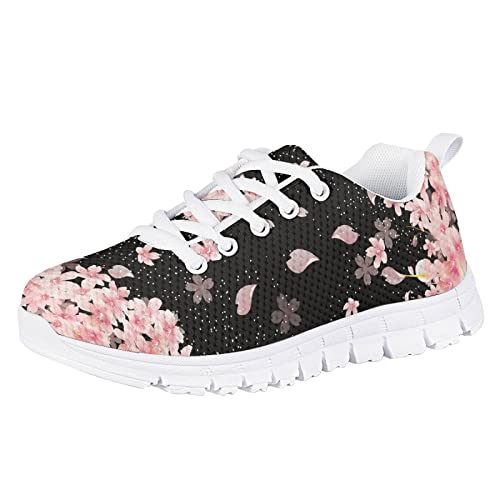 Yzaoxia Girls Tennis Shoes Kid Breathable Light Weight Sneakers