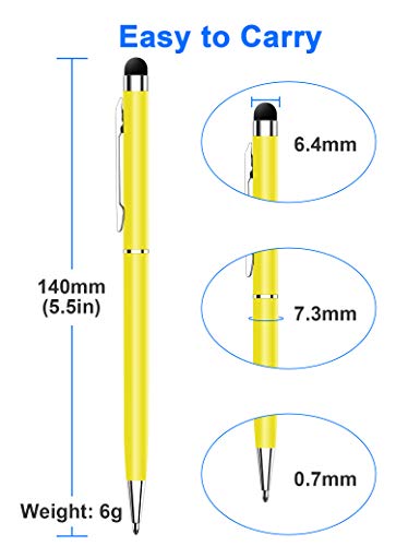 24 Pack Stylus Pens For Touch Screens Innhom Stylus Pen For Ipad Iphone Tablets Samsung And Black Ink Ballpoint Pens-2 In 1 Stylists Pens #TOP5