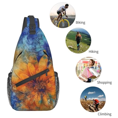 Mochila Bandolera Deportiva para Senderismo Unisex Negra miniatura 6
