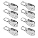 Vomeko M15 Single Pulley Block,Stainless Steel Pulley Loading 77Ibs 10pcs Wire Rope Pulley Set Lifting Single Pulley for Crane Lifting and Industrial Use