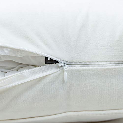 Capa de almofada decorativa de veludo com listras de veludo, pacote com 2 capas de almofada para sof