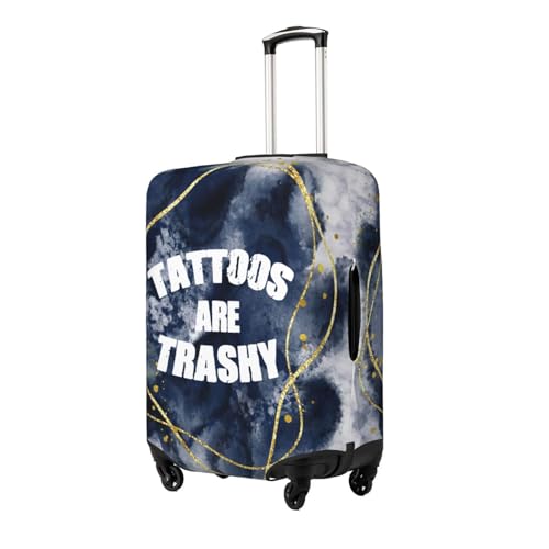 Tattoo Lover Tattoos Are Trashy Suitcase Cover,Luggage Protector Suitcase Covers,Luggage Cover Washable Suitcase Cover,Suitcase Cover,Luggage Covers for Suitcase (Medium)2