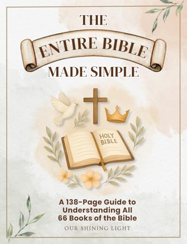 The Entire Bible Made Simple: 66 Books Of The Bible Overview & Summary Outlines, Bible Made Easy To Understand Adults, A Visual Bible Study Guide For 