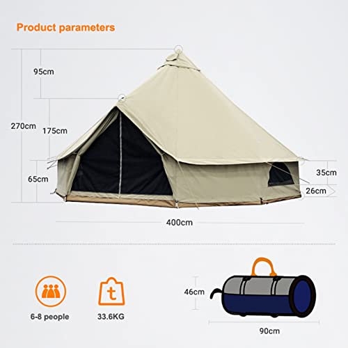 Carpa Yurt Extra Grande para 6-8 Personas 4 Estaciones miniatura 5