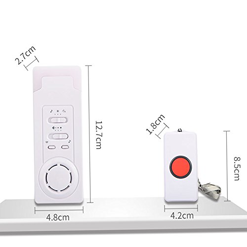 Wireless Caregiver,Caregiver Smart Personal Pager System Emergency Care Alarm Call Button Nurse Alert System -500+ft Operating Range (2 in1) - Thumbnail 6