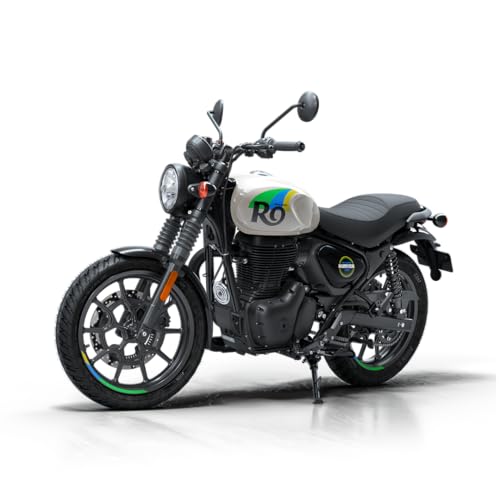 Image of Royal Enfield Hunter 350 with Disc & Alloy Wheels Motorcycle (Rio White) Booking for Ex-Showroom Price
