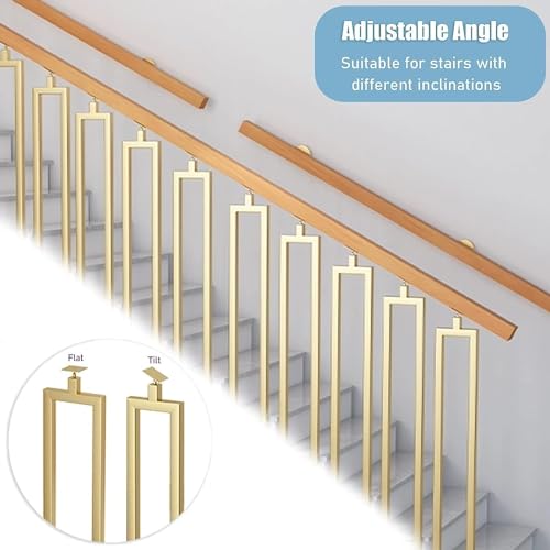 Poteaux de balustrade d'escalier pour sécuriser le vide du sol au plafond - 6