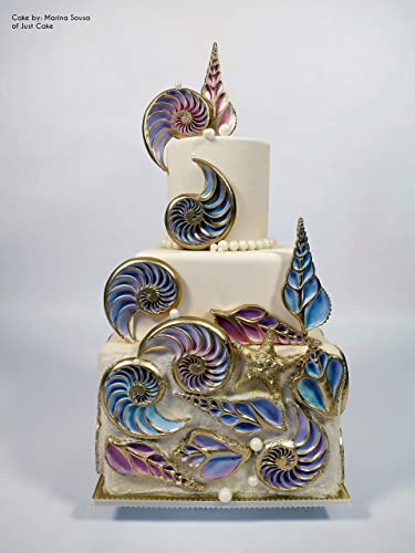 Marvelous Molds Cross-Cut Conch Shell Silicone Mold For Cake Decorating | Fondant | Gumpaste Icing #TOP3