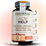 STOP ACNÉ Elimina el Acné y Previene su Aparición Tratamiento Eficaz Contra Espinillas y Puntos Negros Grasos Cardio Mariano + Zarzaparrilla + Zinc + Cobre + Vit. B5, B6, B8. 90 caps.