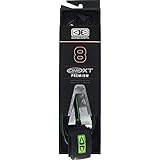Ocean & Earth One XT Premium Black/Lime Surfboard Leash - 8'