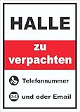 HB-Druck Halle zu verpachten Schild hochkant A0 (841x1189mm)