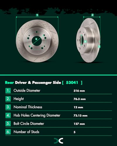 Image of SCITOO Brake Kits Front Rear Brake Rotors Brake Pad:D914;D1336;31257;31479 | Fit For Honda For Accord 2008-2012