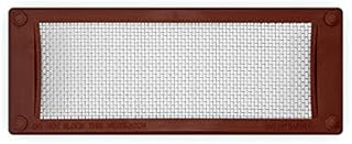 MouseMesh Pest Proofing Mouse Mesh Air Brick Vent Cover, Flame retardant ABS frame 105mm x 255mm x 13mm, Brown, 95mm x 245mm