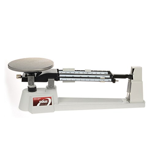 Image of Inc. U42001 Triple Beam Mechanical Balance with Tare Cupped Pan,Grade: 1 to 1, 7.9 inch Height, 9.1 inch Wide, 20.9 inch Length