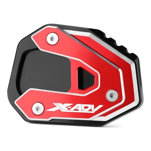 ���ԃX�^���h �o�C�N�p�L�b�N�X�^���h�G�N�X�e���_�[ �t�b�g�T�C�h�X�^���h�p�b�h�T�|�[�g�v���[�g �ɓK������z���_ X-ADV 750 XADV X ADV 2021 2022 2023 2024(Red)