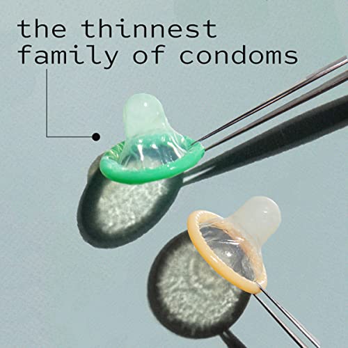 Kimono Microthin Sheer Variety Pack I Ultra-Thin Lubricated Condoms I Includes Thinnest! Large! Ultra Lube Or Ribbed I 5X Tested, Stronger, Reliable I Odorless Premium Natural Latex I 12 Count #TOP2