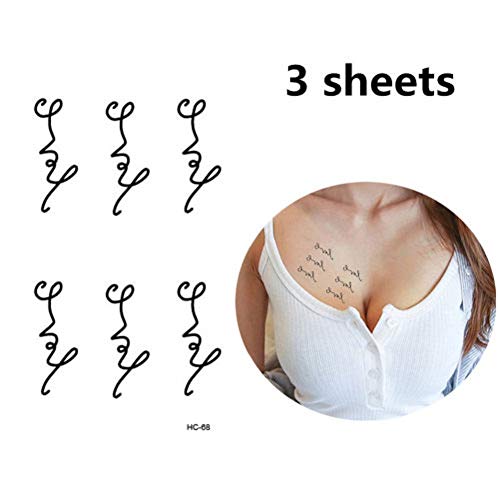 Preisvergleich Produktbild Csheng Abwaschbares Tattoo Gefälschte Tätowierung Temporäre Tätowierungen für Frauen Temporäre Tätowierungen für Männer Hand Tattoo Aufkleber