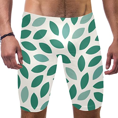 Maillot de bain homme feuilles vertes grande taille S-3XL