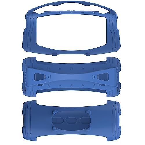 Silicone Cover Case for JBL Xtreme 3 Portable Bluetooth Speaker, Protective Skin Holder for JBL Xtreme 3 Portable Bluetooth Speaker Accessories (Only Case)(Blue)