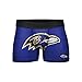 FOCO NFL Men's Officially Licensed Team Color Primary Logo Football Fan Essential Boxer Briefs Underwear - Baltimore Ravens - XX-Large