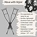 My Crutches-Fashion Designed Colored Crutches for Teens, Adults w Adjustable Handgrip & Length (Heights 5'2