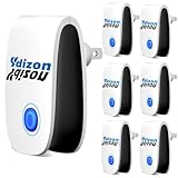 2026 Upgraded Electronic Pest Control Plug-in, Sound Wave Repellent for Mice, Roaches, Spiders, Ants, Mosquitoes – Safe, Silent, Energy-Saving for Home, Office, Garage (6-Pack White)