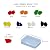 200g Bulk Ceramic Mosaic Pieces Irregular Mosaic Tile for Home Crafts Bathroom Flower Pot Outdoor Tables Coasters Decoration(0.8-1.2inch,Red)