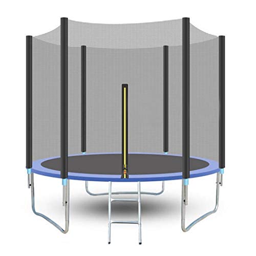 Kids & Adults Trampoline ,8 FT Sports Fitness Trampoline - Indoor & Outdoor Large Bungee Jumping Bed with Enclosure Net Jumping Mat and Spring Cover Padding