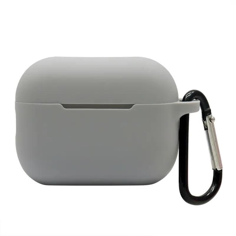 Image of ColorCase Front & Back Full Protection Silicon Case Cover for Realme Buds T300 TWS - (Grey) (Earbuds Not Included)