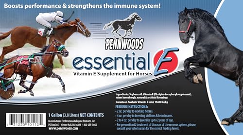 Pennwoods Essential E: Equine Vitamin E Supplement for Horse Health, Performance, Recovery & Nutrition - 1 Gallon - Image 2