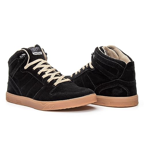 Tênis Skate Crossfit Casual Original Cano Alto Embarcadero Il Lifestyle (42, Preto Sola Natural)