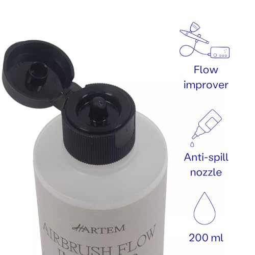 Hartem - Airbrush Flow Improver 200 ml (6.76 Fl Oz) with Anti-Spill Stopper, Transparent, Airbrush Flow Improver 200ml (6.76 Fl Oz) - Image 2