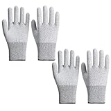 2 Paar Graue Anti-Schnitt-Handschuhe, Handschutz-Requisiten, Küchen-Anti-Schnitt-Handschuhe, Rutschfeste Handschuhe, Küchenwerkzeuge