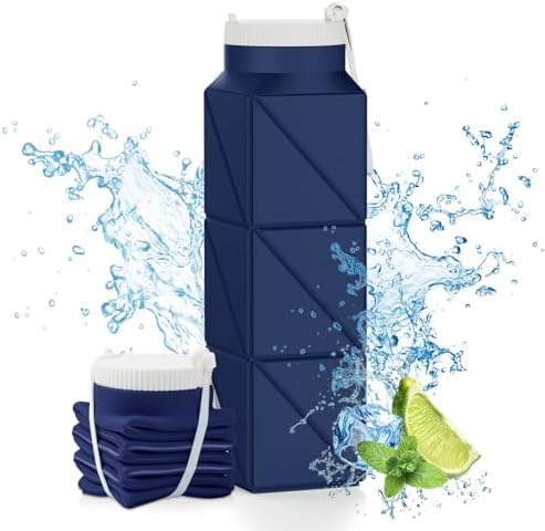 Collapsible Water Bottle Bpa Free Foodgrade Silicone Portable Leak
