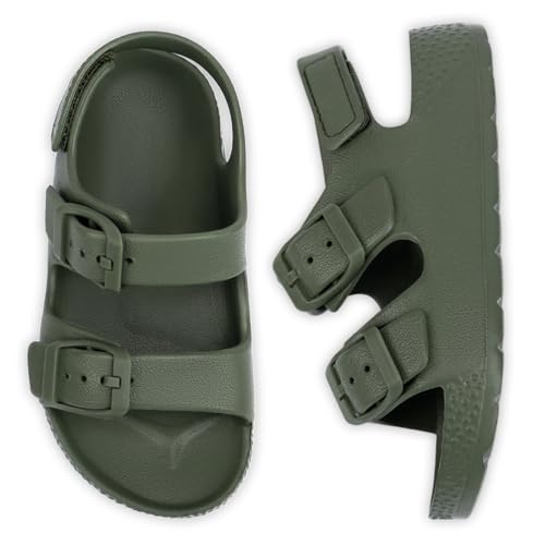 Image of ChayChax Toddler Boys Girls Double Buckle Sandals Children's Adjustable Back Strap Water Sandal