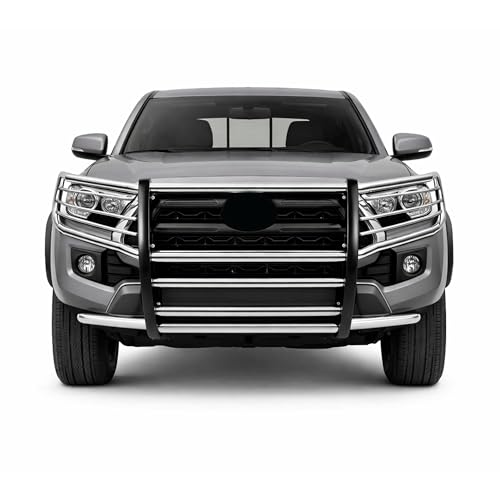 Image of Black Horse Off Road Grille brush Bumper Guard Modular Stainless Steel Compatible with 2016-2023 Toyota Tacoma-17A096402MSS