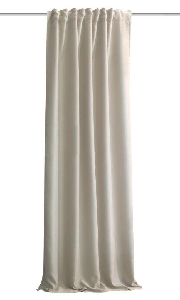 HOMEbasics | Cortina acústica Uni | ACUSTICO | Protección contra Ruido, Calor, frío y Corrientes de Aire + oscurecimiento | Naturaleza | 225 x 135 cm