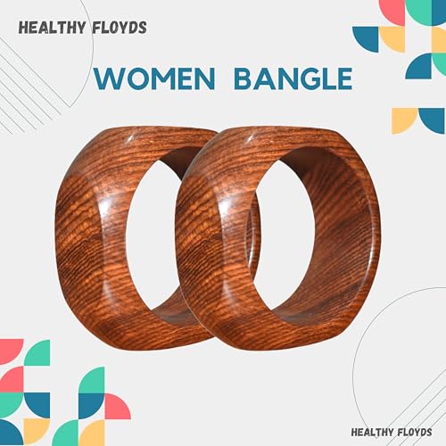 Image of Handmade Wooden Bangles for Women | Natural Wood Jewelry | Stylish Artisan Design | Ideal Christmas Gift for Her.